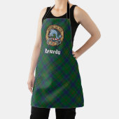 Tablier Clan Kennedy Crest sur Tartan (Insitu)