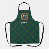 Tablier Clan Kennedy Crest sur Tartan (Recto)