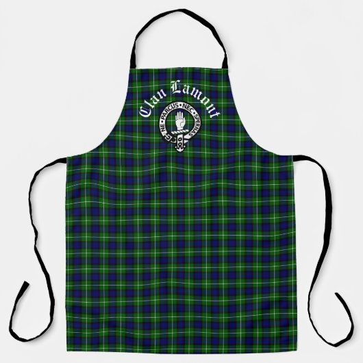 Tablier Clan Lamont Crest & Tartan (Recto)