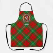 Tablier Clan Lennox Crest sur Tartan (Recto)
