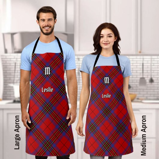 Tablier Clan Leslie Red Tartan