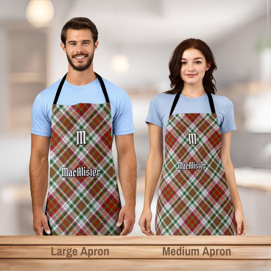 Tablier Clan MacAlister robe Tartan Apron