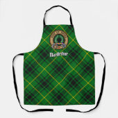 Tablier Clan MacArthur Crest sur Tartan (Recto)