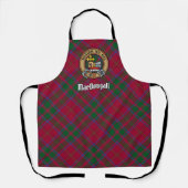 Tablier Clan MacDougall Crest sur Tartan (Recto)