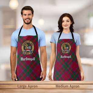 Tablier Clan MacDougall Crest sur Tartan