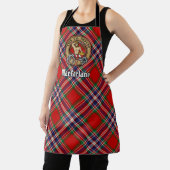 Tablier Clan MacFarlane Crest sur Red Tartan (Insitu)
