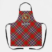 Tablier Clan MacFarlane Crest sur Red Tartan (Recto)