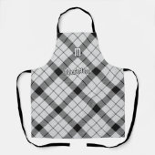 Tablier Clan MacFarlane Tartan noir et blanc (Recto)