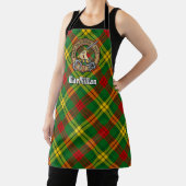 Tablier Clan MacMillan Crest sur Tartan (Insitu)