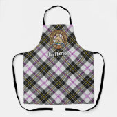 Tablier Clan MacPherson Crest sur la robe Tartan Apron (Recto)