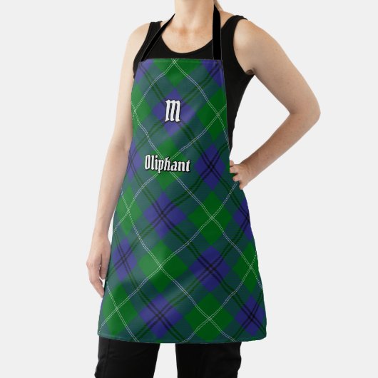 Tablier Clan Oliphant Tartan Apron (Insitu)