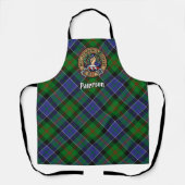 Tablier Clan Paterson Crest sur Tartan (Recto)