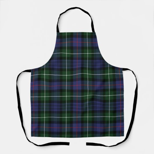 Tablier Clan Plaid MacKenzie Green Purple Check Tartan (Recto)