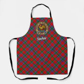 Tablier Clan Sinclair Crest sur Tartan (Recto)