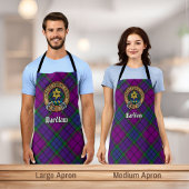 Tablier Clan Wardlaw Crest sur Tartan