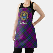 Tablier Clan Wardlaw Crest sur Tartan (Insitu)