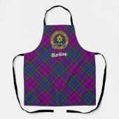 Tablier Clan Wardlaw Crest sur Tartan (Recto)