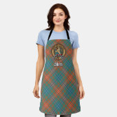 Tablier Clan Wilson Crest au-dessus de Tartan antique (Porté)