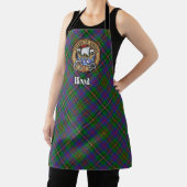 Tablier Clan Wood Crest sur Tartan (Insitu)