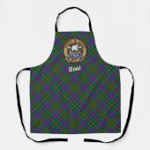 Tablier Clan Wood Crest sur Tartan (Recto)