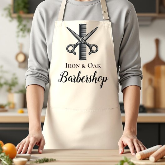 Tablier Classic Barbershop Tools Vintage Style