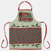 Tablier Classic Country "Merry Christmas" Apron (Recto)