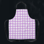 Tablier Classic En vichy Vérifier Plaid Motif Lilac<br><div class="desc">Une couverture de pique-nique tendance d'été moderne en vichy motif tartan plaid. Les tons pastel sont esthétiques. Joli design en vichy pour un design d'intérieur de décoration maison moderne. Pêche au saumon kéta coloré en vichy motif. Pastel en vichy décoration et cadeaux de maison. Décor d'origine de la maison de...</div>
