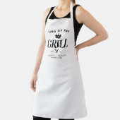 Tablier Classic King of the Grill BBQ Crown Foodie Papa Ho (Insitu)