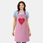 Tablier Classic Love Hearts Personalized Valentine Cooking (Porté)