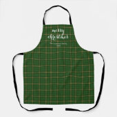 Tablier Classic Plaid Merry Christmas Festive -  (Recto)