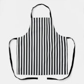 Tablier Classic White Black Stripe Pattern For Daily Cook (Recto)