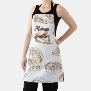 Tablier Classique Vintage Thanksgiving Minimaliste Rustiqu