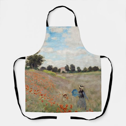 Tablier Claude Monet - Champ de pavot (Recto)