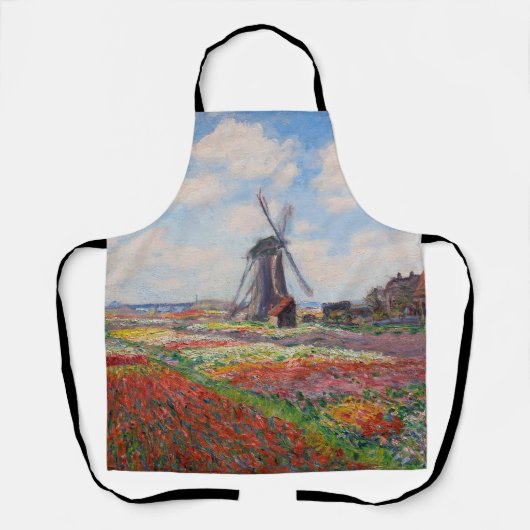 Tablier Claude Monet - Champ de Tulipes en Hollande (Recto)