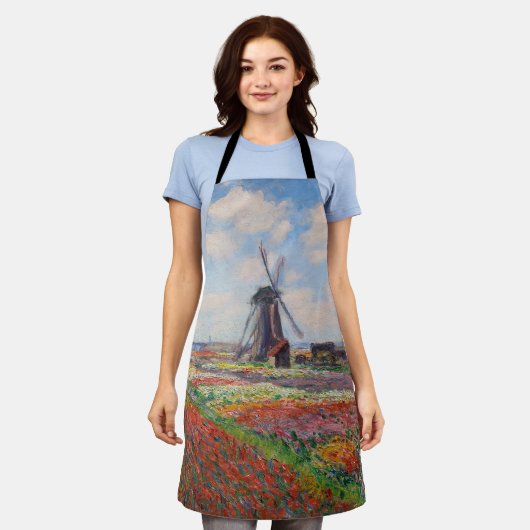 Tablier Claude Monet - Champ de Tulipes en Hollande (Porté)
