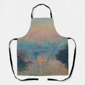 Tablier Claude Monet - Coucher de soleil sur la Seine à La (Recto)