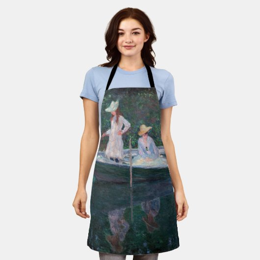 Tablier Claude Monet - En Norvegienne Bateau à Giverny (Porté)