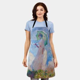 Tablier Claude Monet - Femme avec Parasol face à gauche