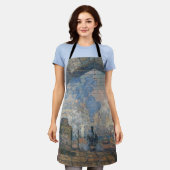 Tablier Claude Monet - Gare Saint-Lazare Vue extérieure (Porté)