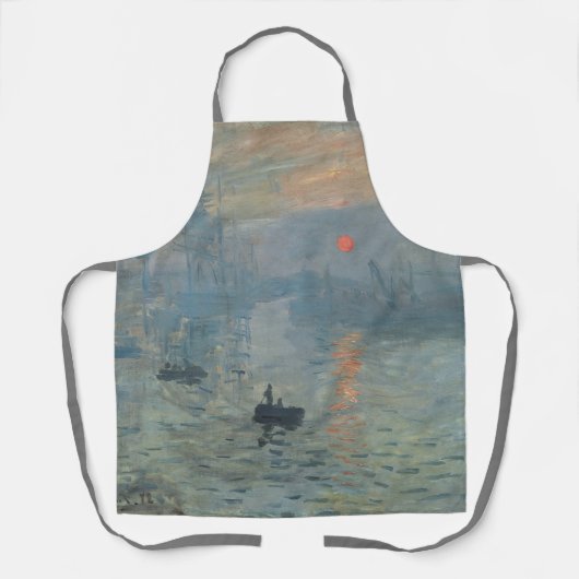 Tablier Claude Monet Impression Sunrise Soleil Levant (Recto)