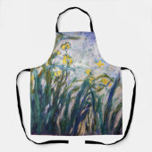 Tablier Claude Monet - Iris jaunes et violets (Recto)