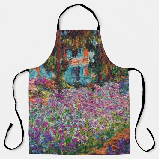 Tablier Claude Monet - Irises in Monet's Garden Fine Art (Recto)