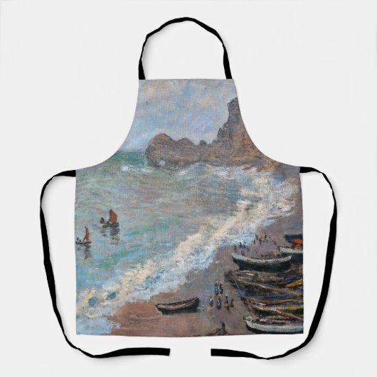 Tablier Claude Monet - La plage d'Etretat (Recto)