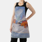 Tablier Claude Monet - Norvège, Maisons rouges à Bjornegaa (Insitu)