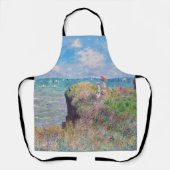 Tablier Claude Monet - Promenade Cliff à Pourville (Recto)