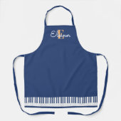 Tablier Clavier de Piano Musique Clavier Musical Monogramm (Recto)