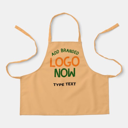 TABLIER CLIENTÈLE DE MODE ORANGE PECHE PROPRE CONTEMPORAIN (Recto)