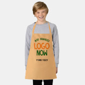 TABLIER CLIENTÈLE DE MODE ORANGE PECHE PROPRE CONTEMPORAIN (Porté)