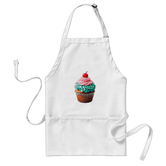 Tablier Clipart d'illustration de dessert de Cupcake d'ann (Devant)