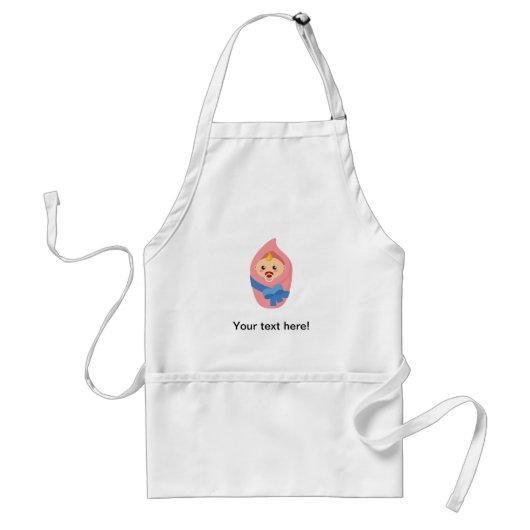 Tablier Clipart nouveau-né de bébé (Devant)